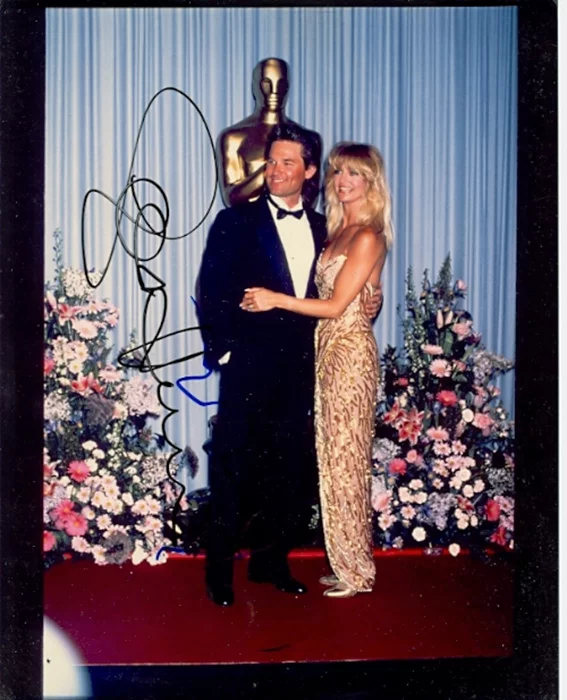 Kurt Russell and Goldie Hawn autograph