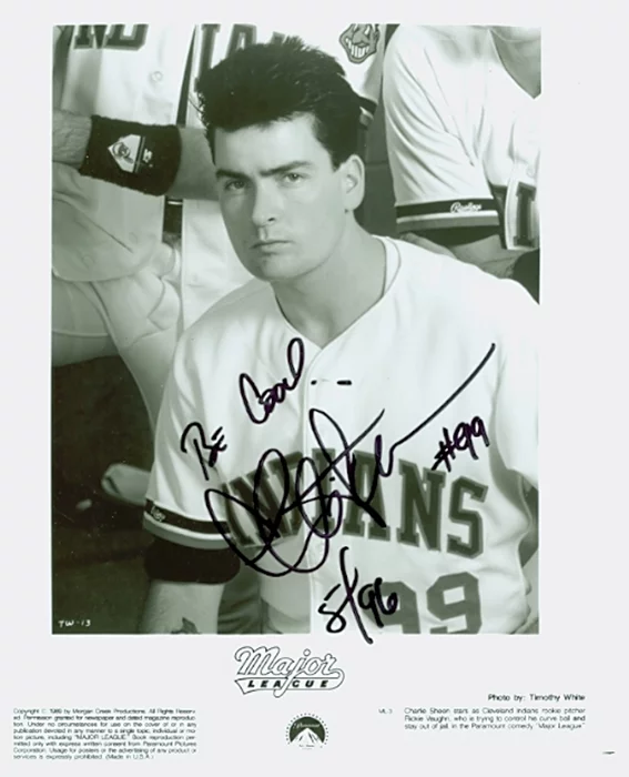 Charlie Sheen autograph