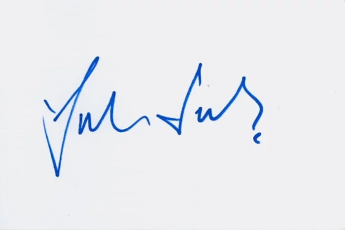 Julian Sands autograph