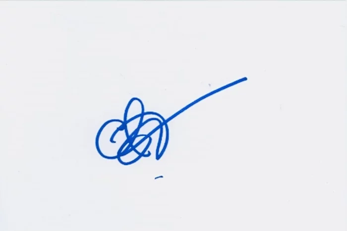 Claire Coffee autograph