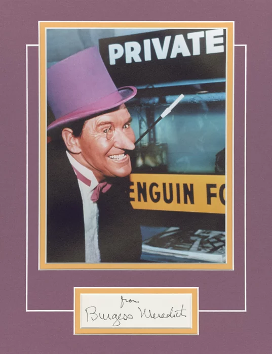 Burgess Meredith autograph