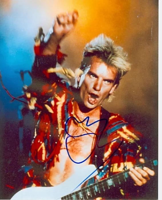 Sting autograph