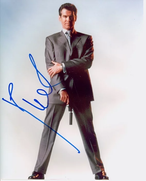 Pierce Brosnan autograph