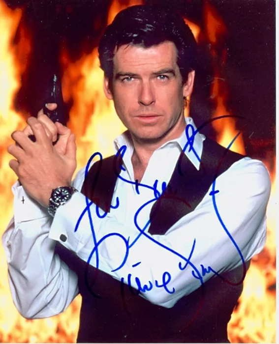 Pierce Brosnan autograph