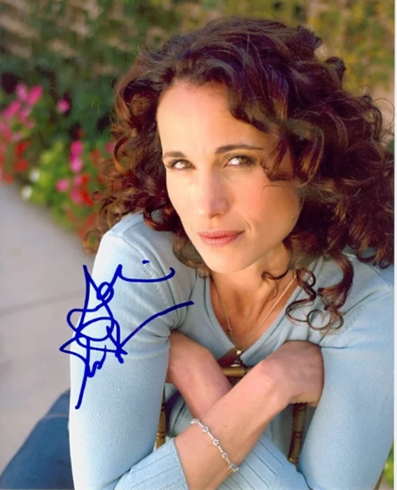 Andie MacDowell autograph