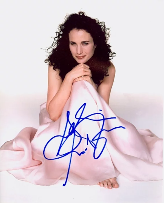Andie MacDowell autograph