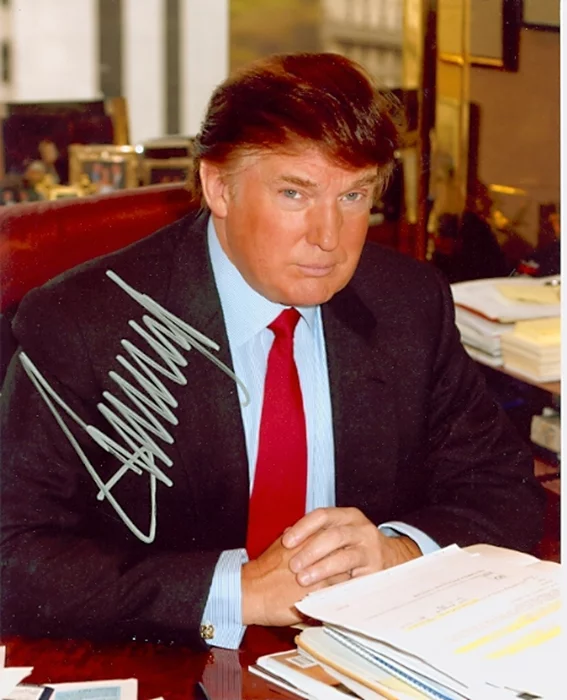 Donald Trump autograph