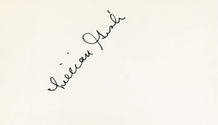 Lillian Gish autograph