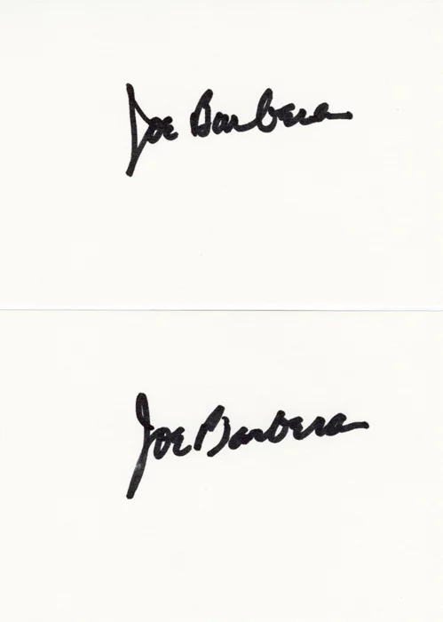 Joe Barbera autograph