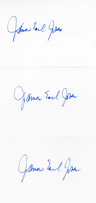 James Earl Jones autograph