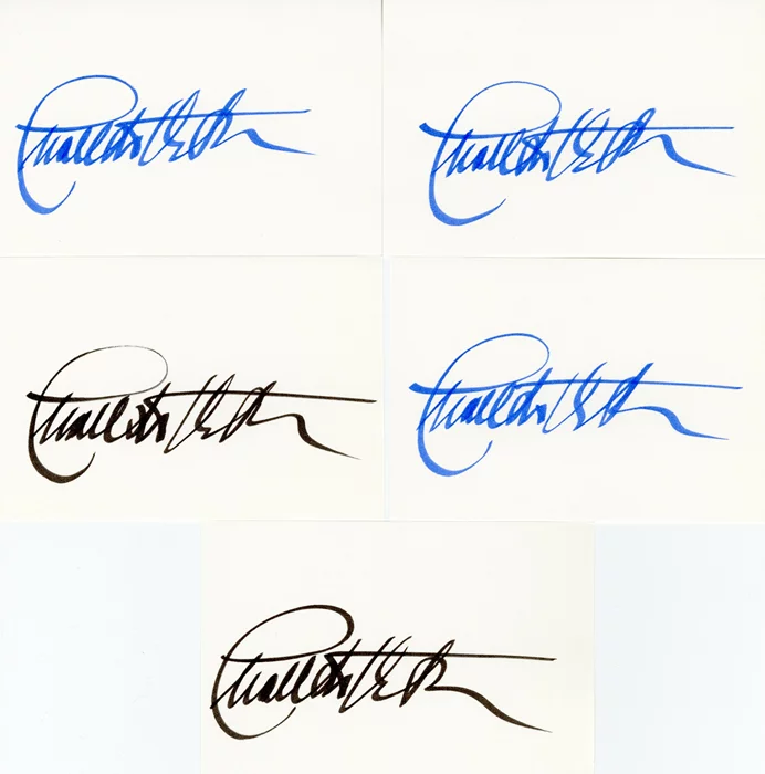 Charlton Heston autograph