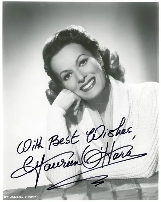 Maureen O'Hara autograph