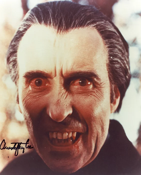 Christopher Lee autograph