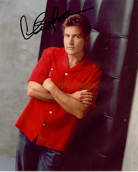 Charlie Sheen autograph