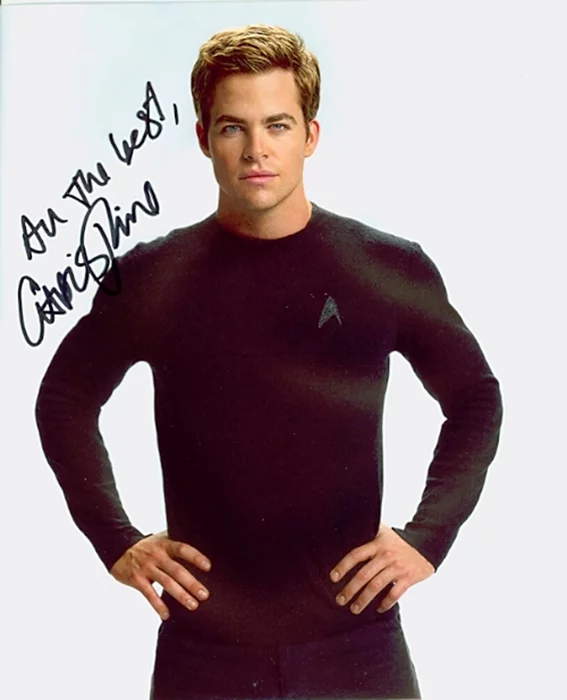 Chris Pine autograph