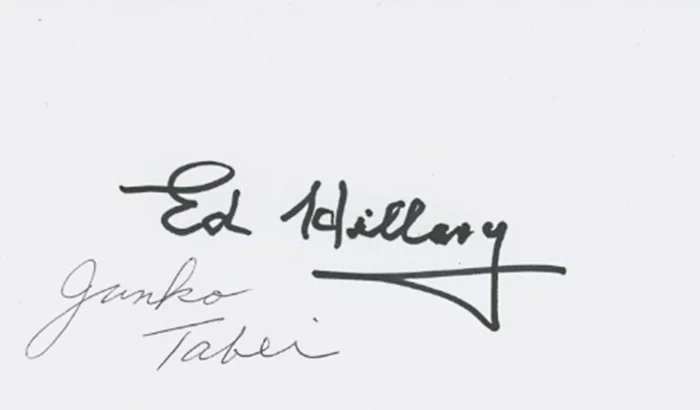 Mt. Everest Exploration autograph