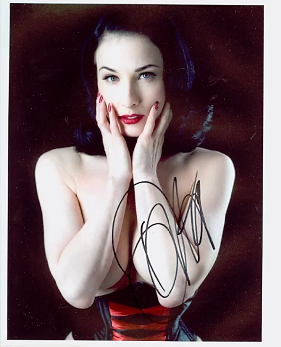 Dita Von Teese autograph