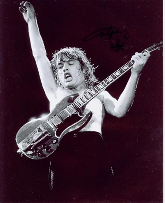 Angus Young autograph