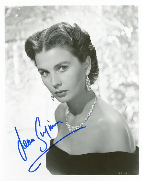 Jean Simmons autograph