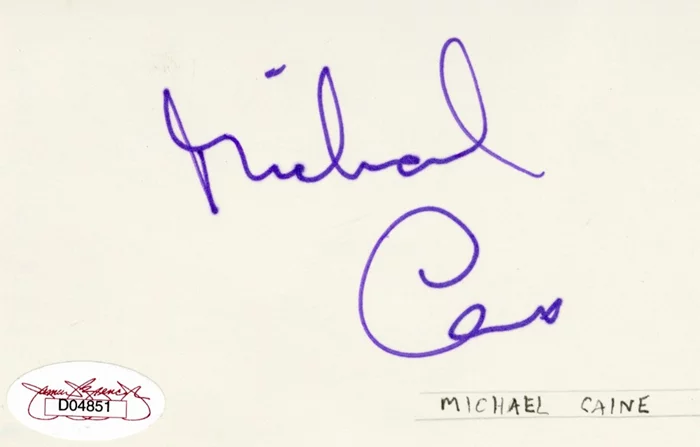 Michael Caine autograph