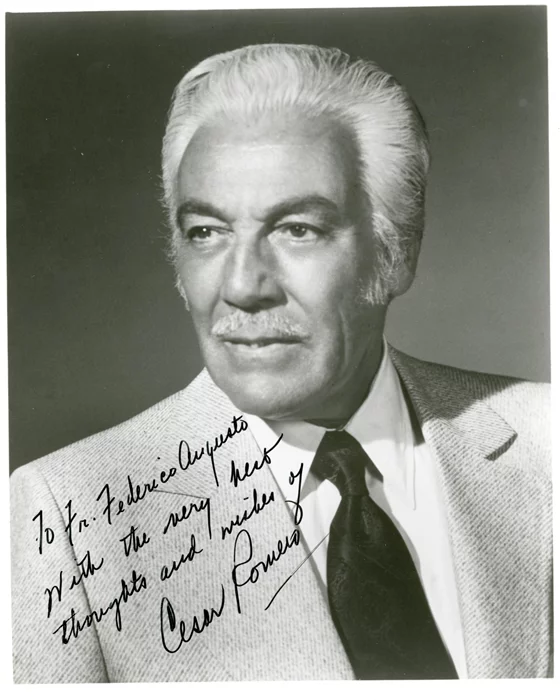 Cesar Romero autograph