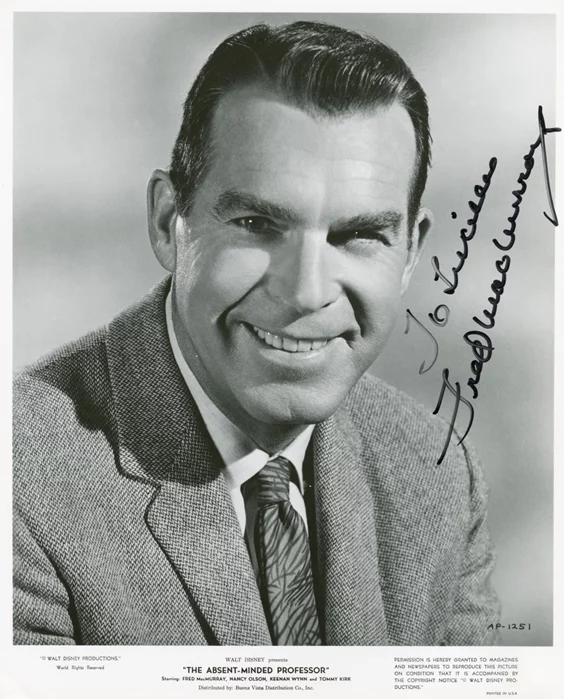 Fred MacMurray autograph