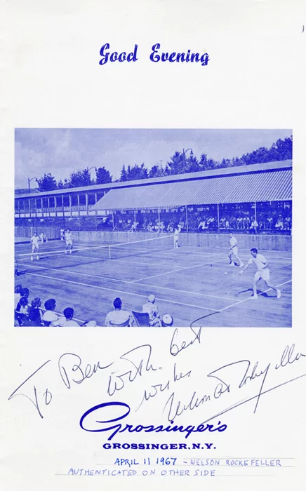 Nelson Rockefeller autograph