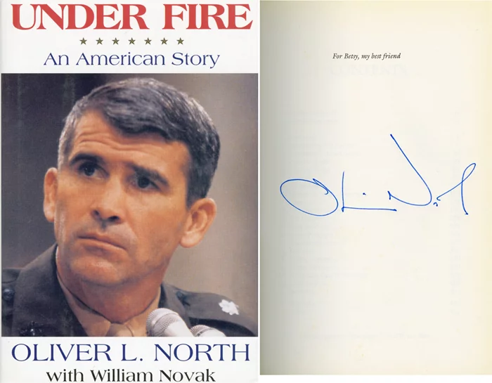 Oliver North autograph
