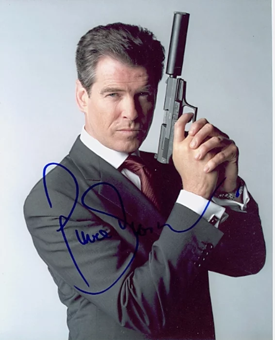 Pierce Brosnan autograph