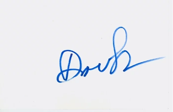 Diane Sawyer autograph
