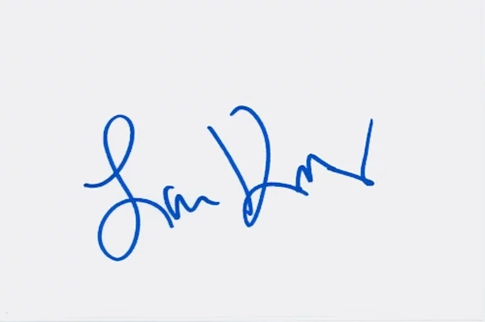 Larry King autograph