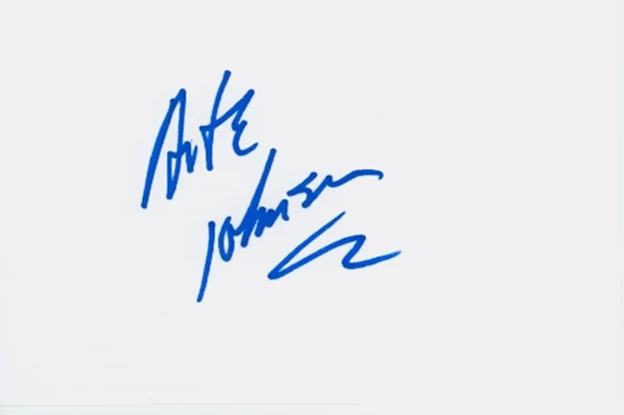 Arte Johnson autograph