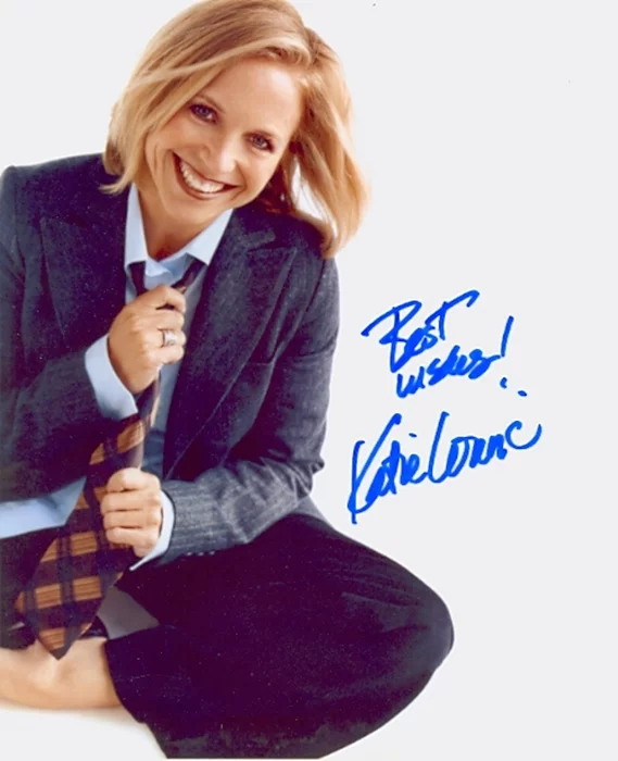 Katie Couric autograph