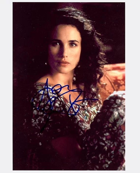 Andie MacDowell autograph