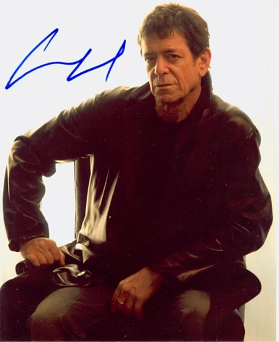Lou Reed autograph
