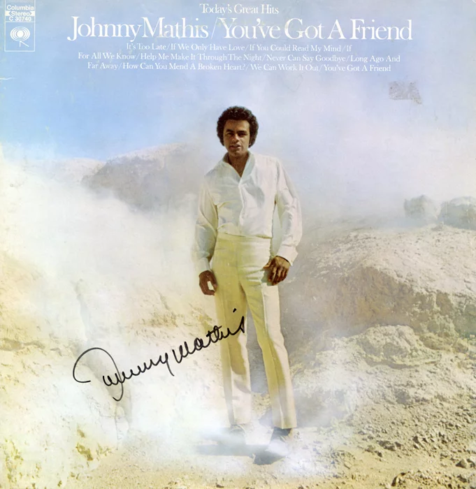 Johnny Mathis autograph