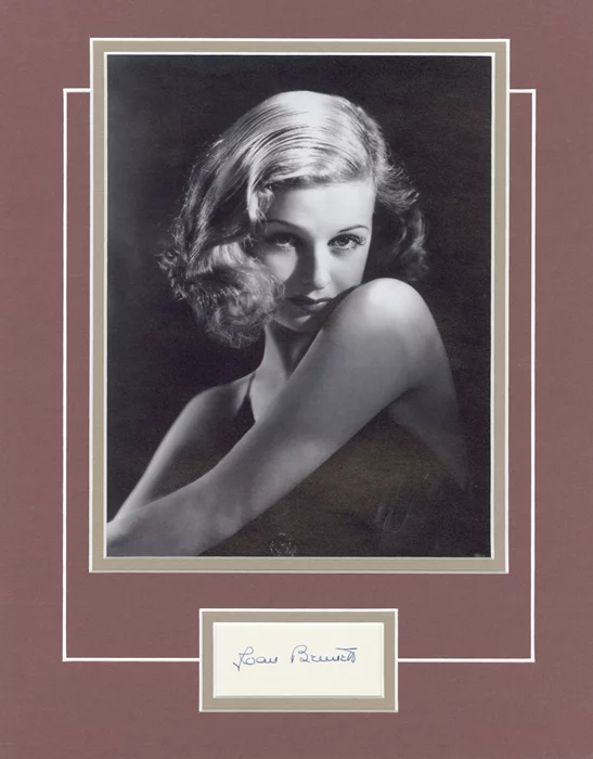Joan Bennett autograph