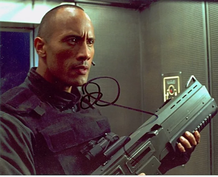 The Rock autograph