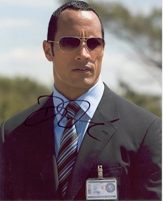 The Rock autograph