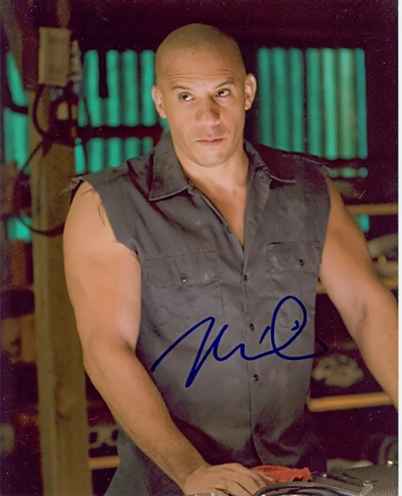 Vin Diesel autograph