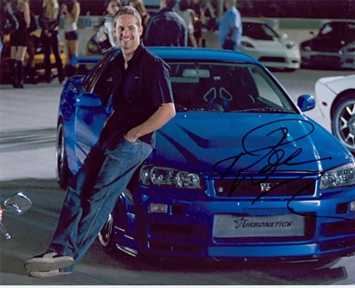 Paul Walker autograph