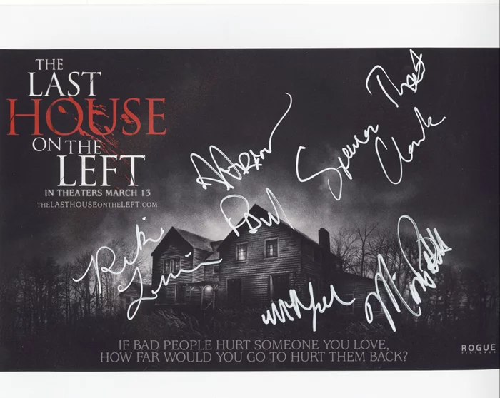 The Last House on The Left autograph