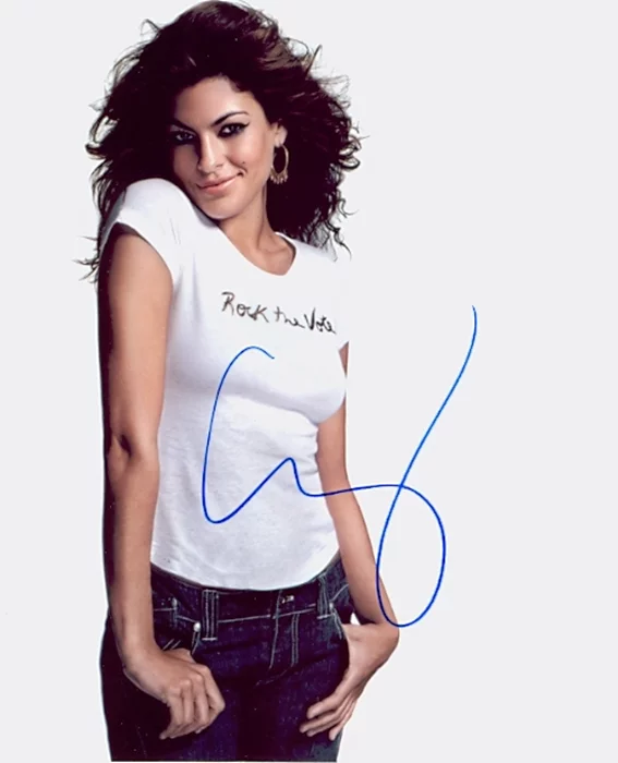 Eva Mendes autograph
