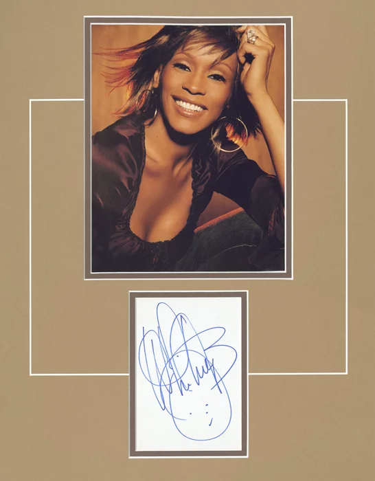 Whitney Houston autograph