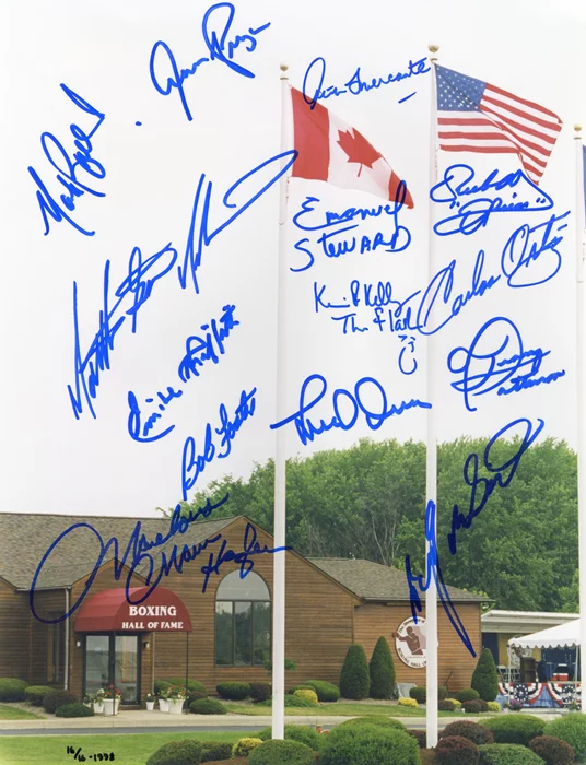 Boxing Hall of Fame autograph