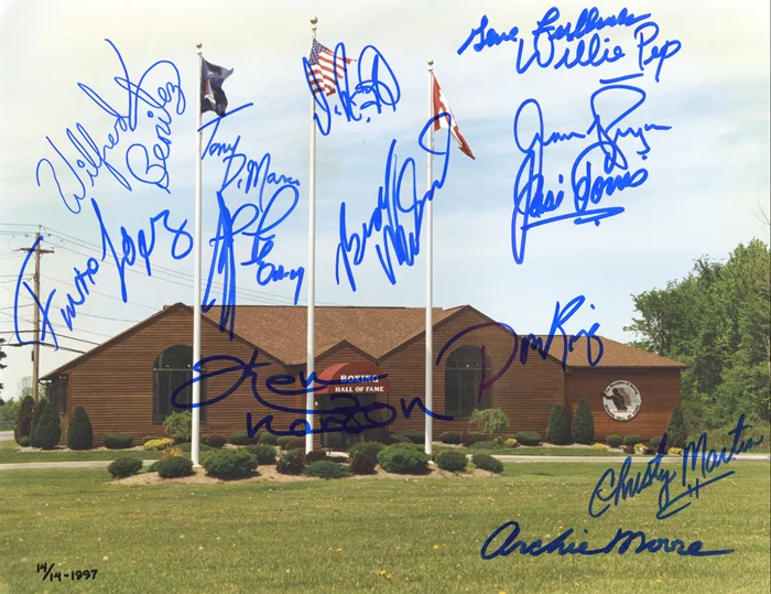 Boxing Hall of Fame autograph