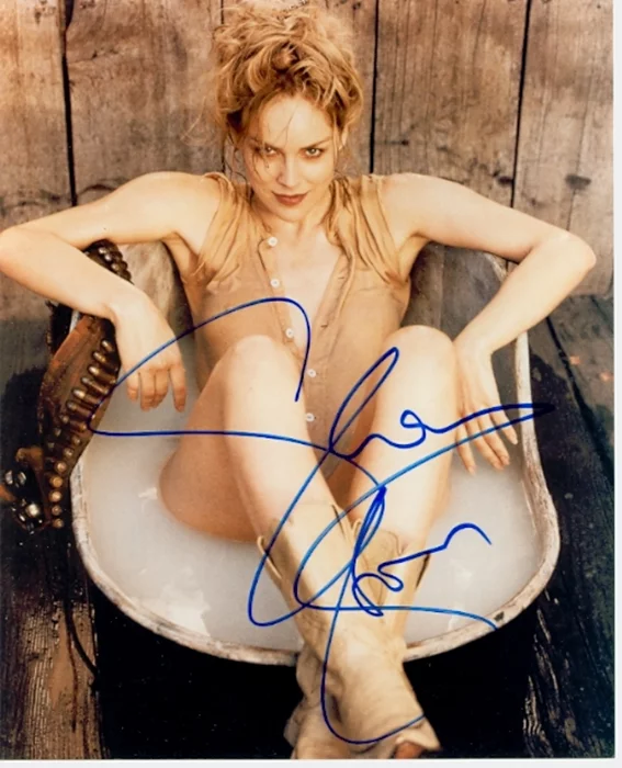 Sharon Stone autograph