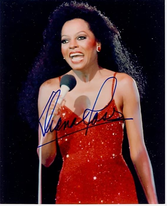 Diana Ross autograph