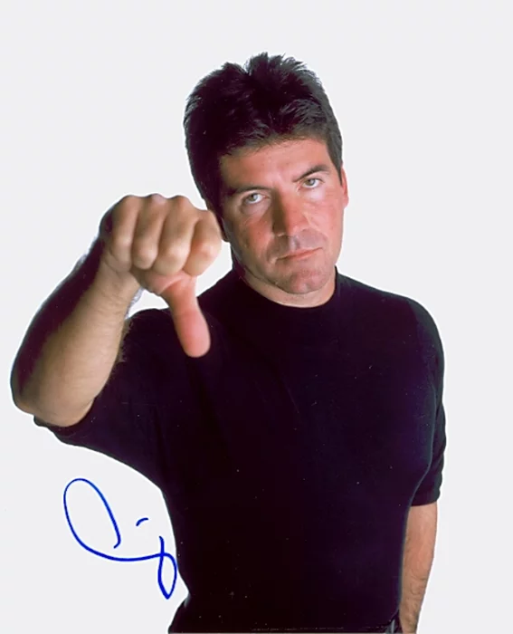 Simon Cowell autograph