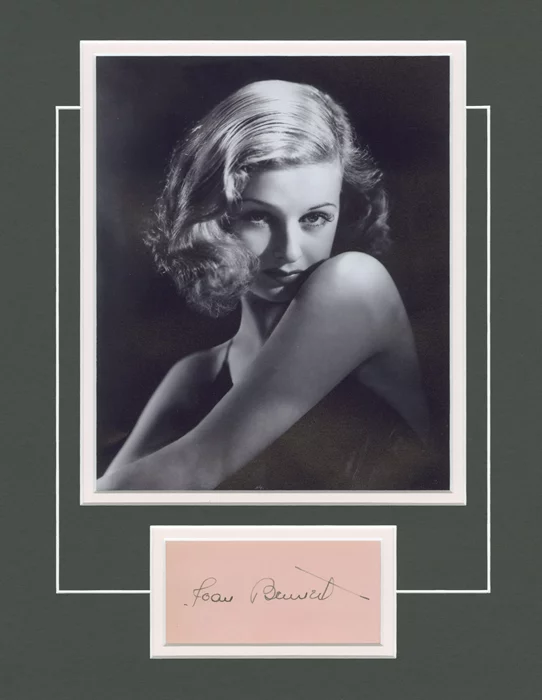 Joan Bennett autograph